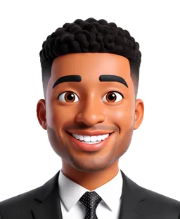 Portrait of Donavon, head and shoulders, from the same 3D render.